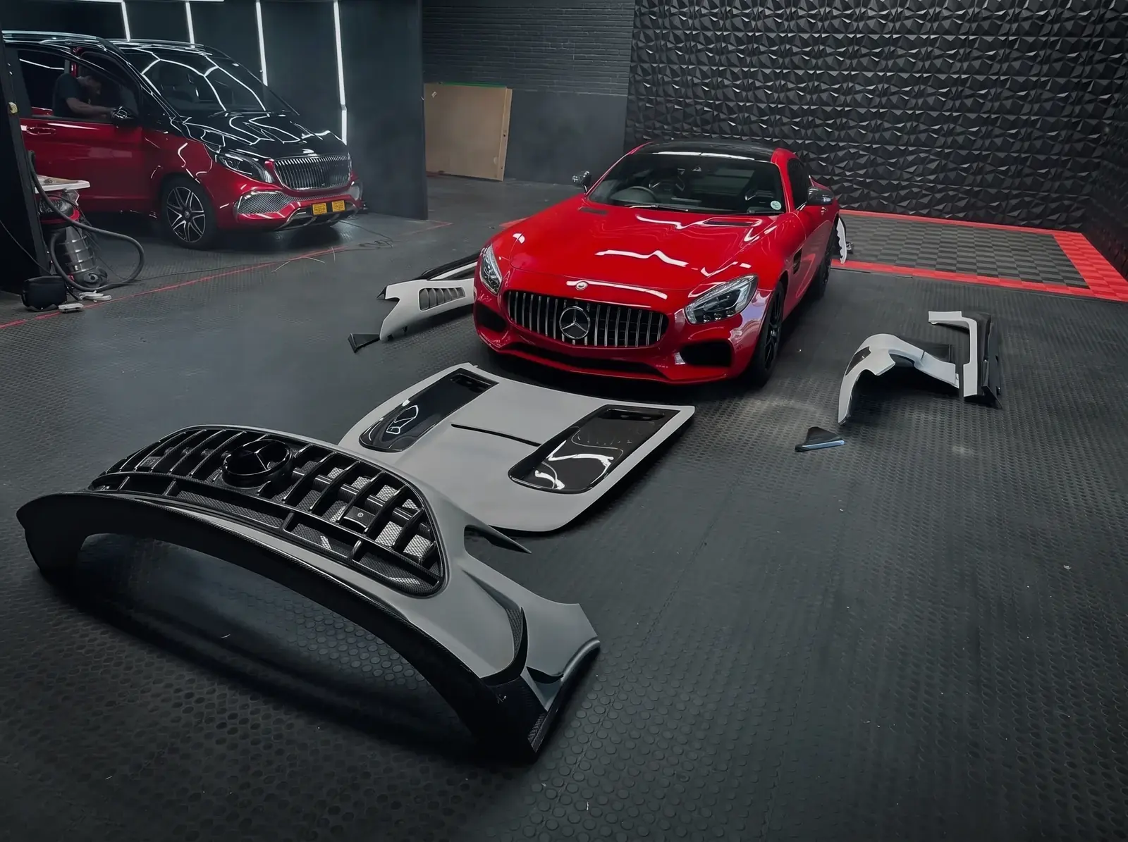 Every panel is offered up first. — AMG GT conversion at Smoke Customs