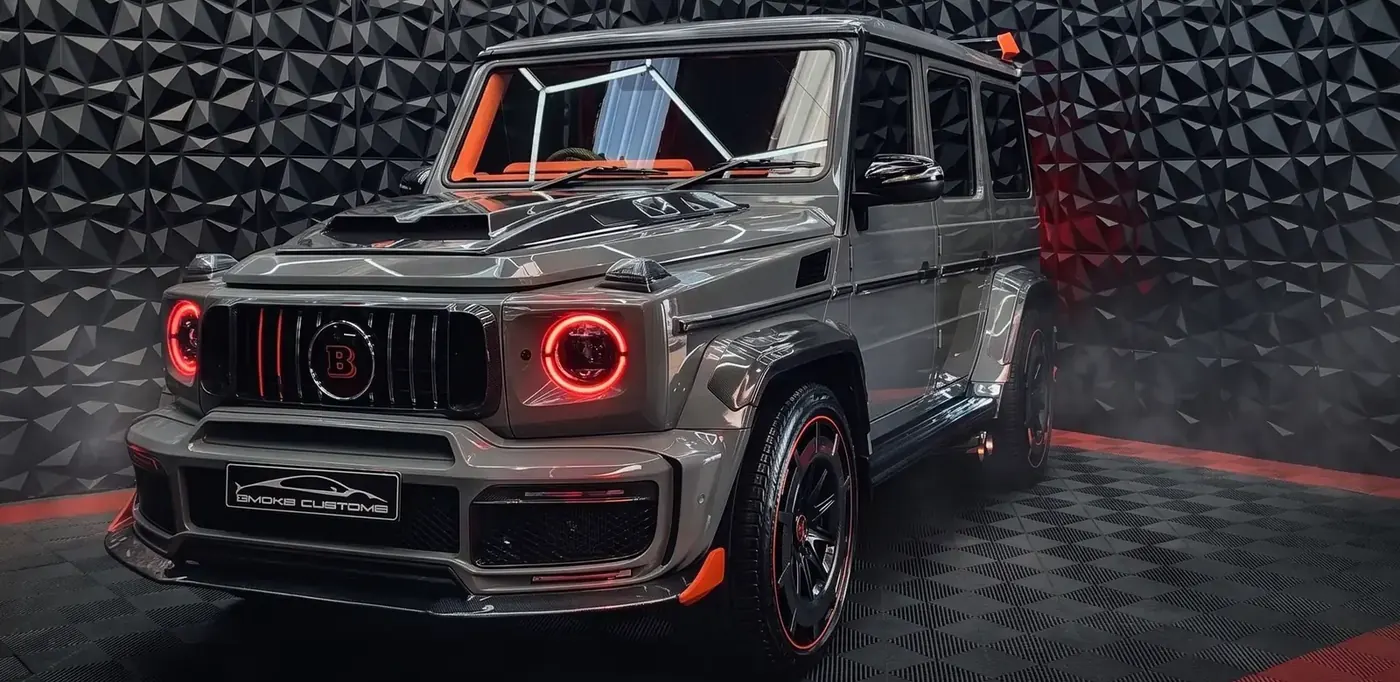 Mercedes G-Class after the Smoke Customs widebody facelift conversion